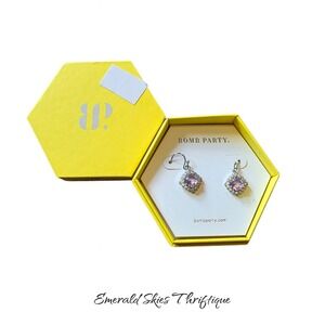 Bomb party sweetest obsession dangle earrings amethyst free shipping